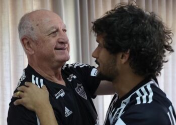 Felipão e Gustavo Scarpa - Atlético-MG