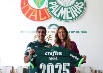 Leila Pereira e Abel Ferreira - Palmeiras