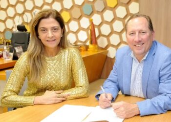 Leila Pereira e John Textor - Botafogo x Palmeiras