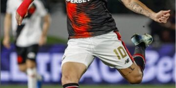 Luciano abre o placar em noite de domínio São-Paulino. Imagem: saopaulofc